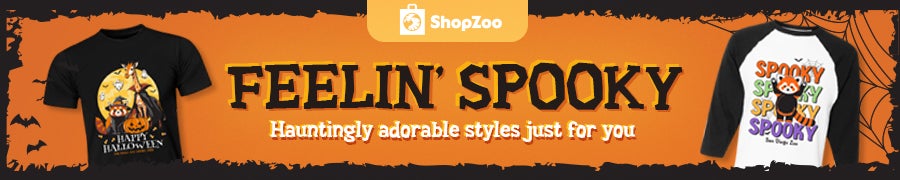 Feelin' Spooky Hauntinglty adorable styles just for you - ShopZoo halloween themed banner