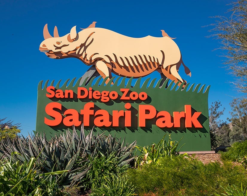 San Diego Zoo Safari park sign