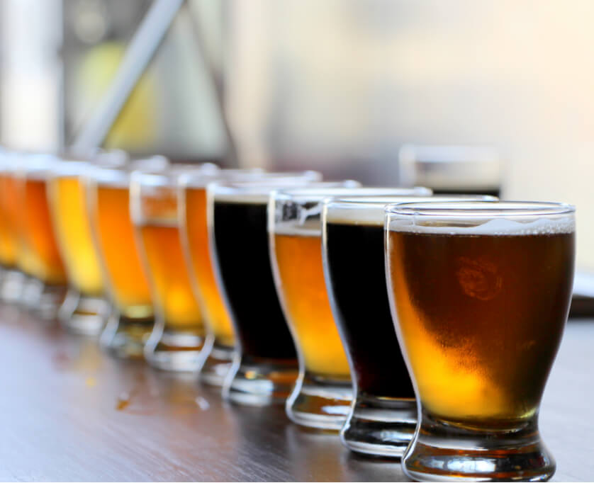 beer tasting flight