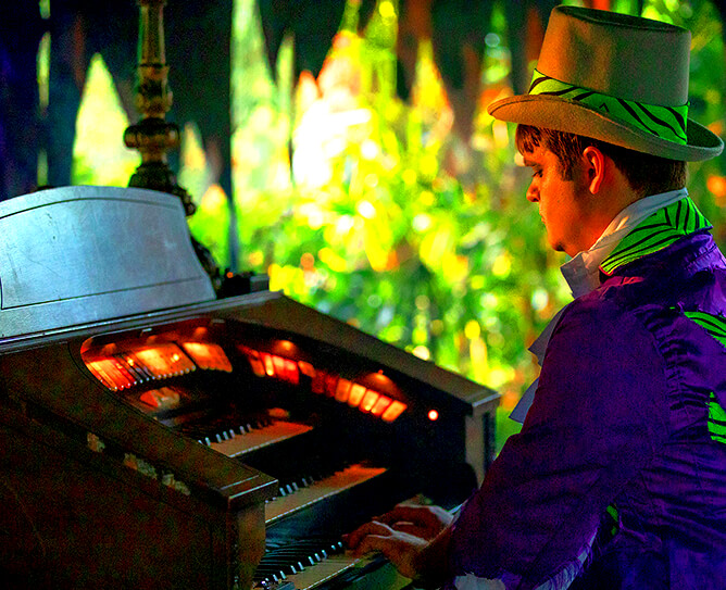 Organ player.