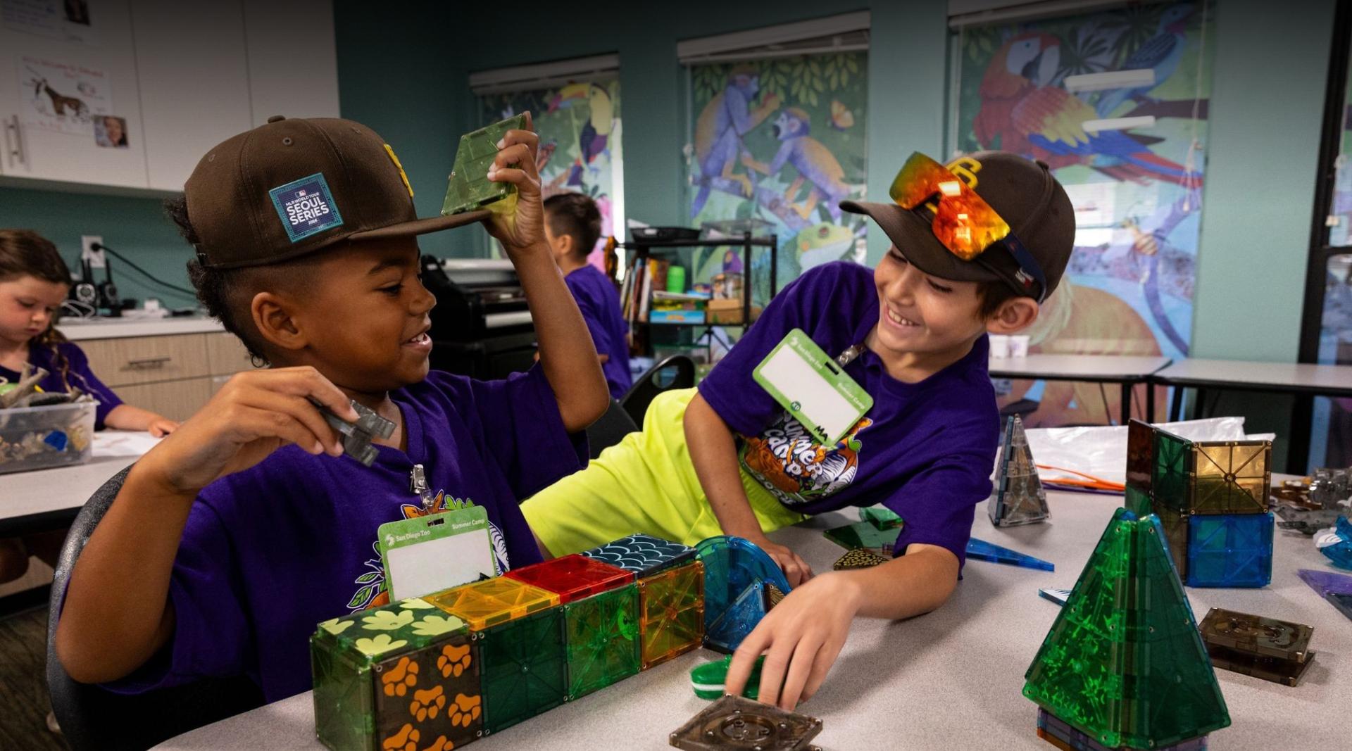 Two students having fun