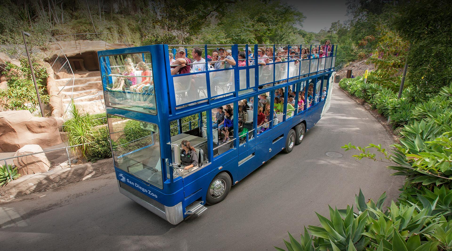 tour bus at san diego zoo