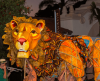 Lion puppet in a parade. 